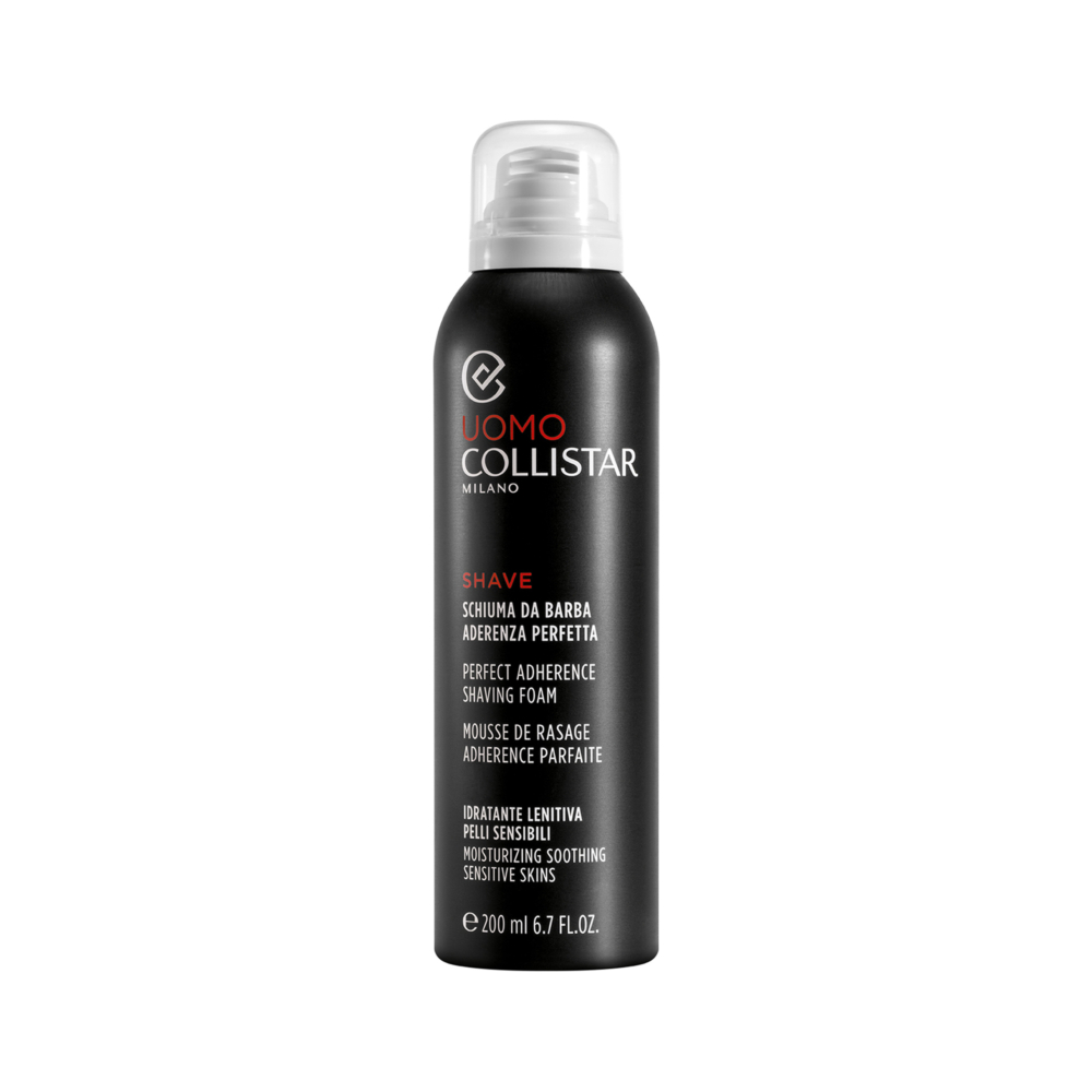 PERFECT ADHERENCE SHAVING FOAM MOISTURIZING SOOTHING SENSITIVE SKIN